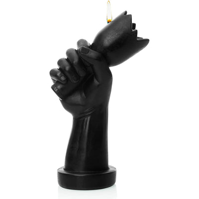 Hand with Broken Glass Candle by GUTE - Great Gift for Veterans, US Army Gifts, Military Gifts, Gun Shaped, Father's Day Gifts (Molotov Cocktail)