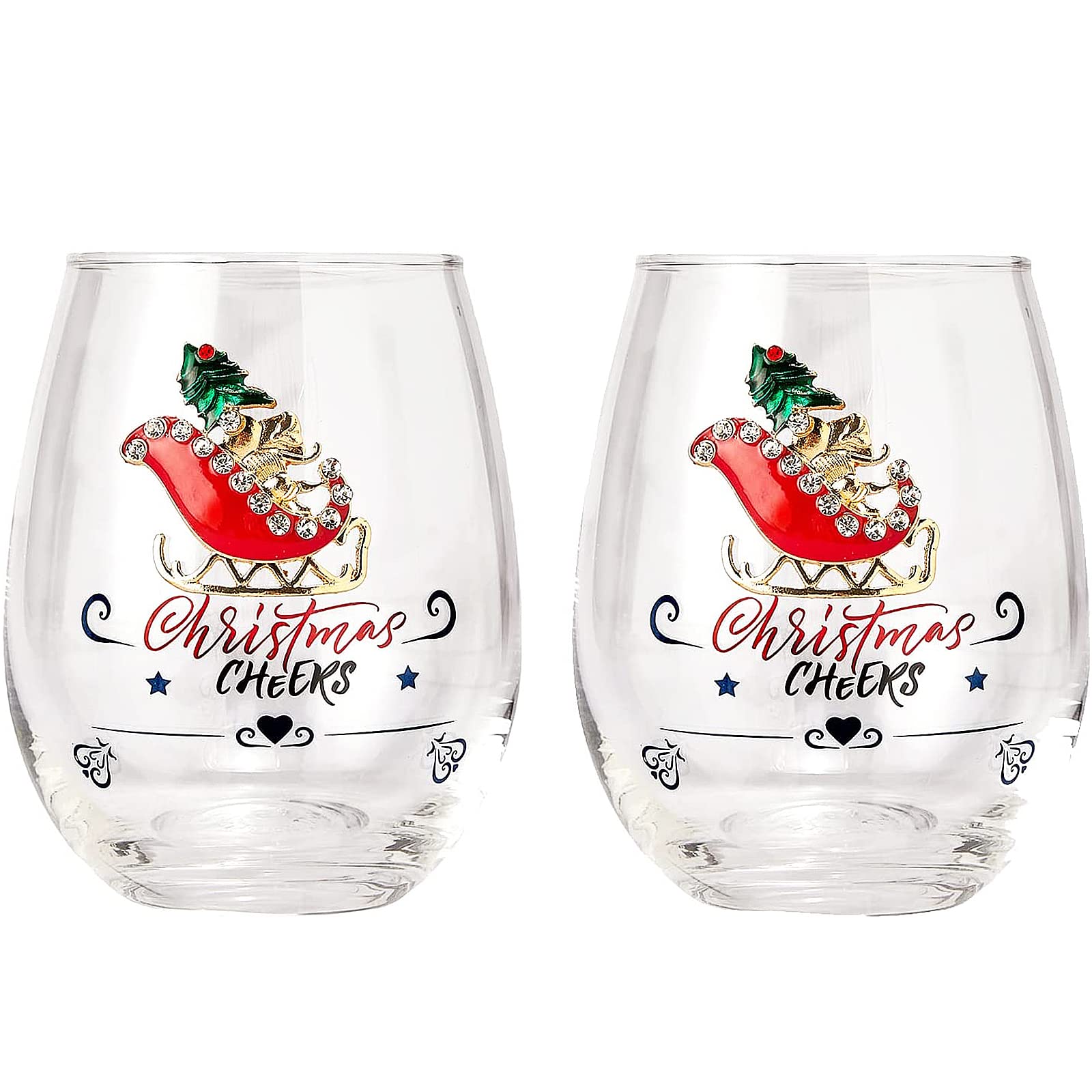 Sleigh All Day Stemless Wine Glasses, Set of 2 – Cambridge