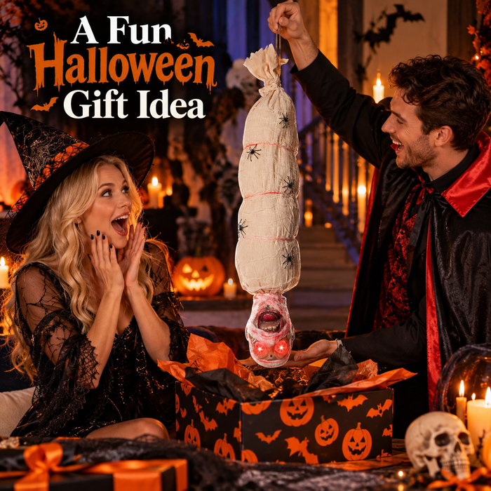 Halloween Motion Animated Hanging Cocoon Corpse Decoration 39in