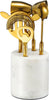 5-Piece Gold & Marble Bartender Kit with Stand | Luxury Stainless Steel Bar Tool Set
