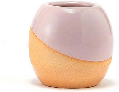 Ceramic Match Holder with Striker by Gute - Gifts for Party, Fireplace, Candle Lighter - Decorative Home Holiday Décor Gifts - Match Striker Jar for Fancy Matches - Matches NOT Included (Pink, Orange)