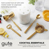5-Piece Gold & Marble Bartender Kit with Stand | Luxury Stainless Steel Bar Tool Set