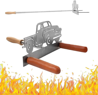 Truck Marshmallow & Hotdog & Roaster Extendable 30 Inch Fire, BBQ Skewers Set for Marshmallows, Sausage Meat Grill Funny - Barbeque Gifts, Grilling, Novelty Gift - Great Parties, Trucker Stick Pickup