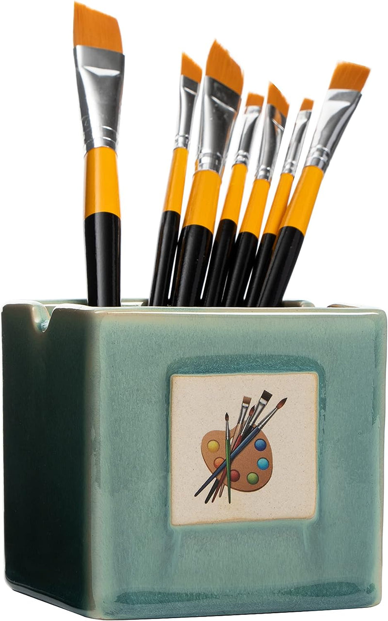 Painters Artist Cup, Paint Brush Holder & Cleaner 3.5 H 3 W - Gift P –  Gute Decor