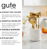 5-Piece Gold & Marble Bartender Kit with Stand | Luxury Stainless Steel Bar Tool Set
