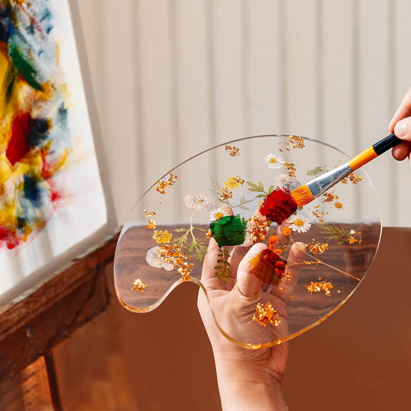 Novelty Botanical Painting Palettes, Artist by Gute - Artists Colorful Paint Tray Pad Holder for Mixing Colors Artists, Students & Perfect for Oil, Watercolor & Acrylic Paints Art Tools