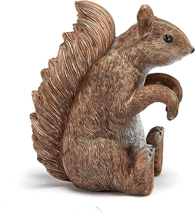Garden Squirrel Statue, Hanging Tree Or Fence Holder Figurine - Woodland Garden Decor Statues, Animal Gnome Statues, Waterproof Figure Indoor & Outdoor Lawn Squirrel Ornament Funny Decoration 6.7" H