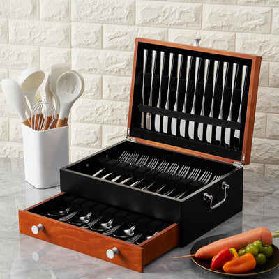 Silverware Tarnishproof Storage Box | Fits 12-16 Utensils
