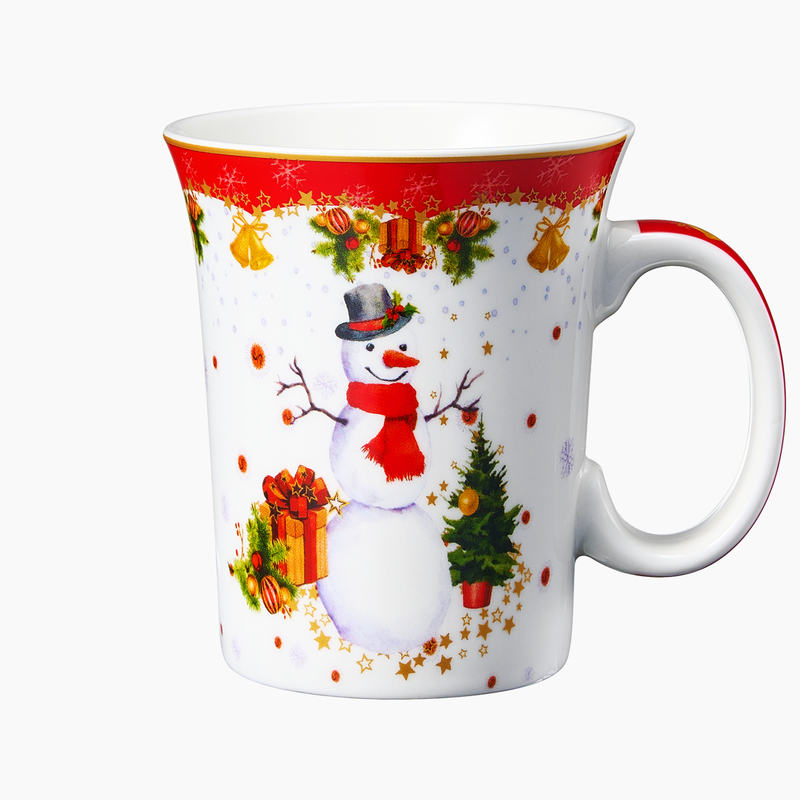 Christmas Snowman Festive Mug - Ceramic Microwave & Dishwasher Safe