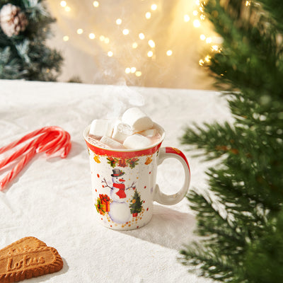 Christmas Snowman Festive Mug - Ceramic Microwave & Dishwasher Safe