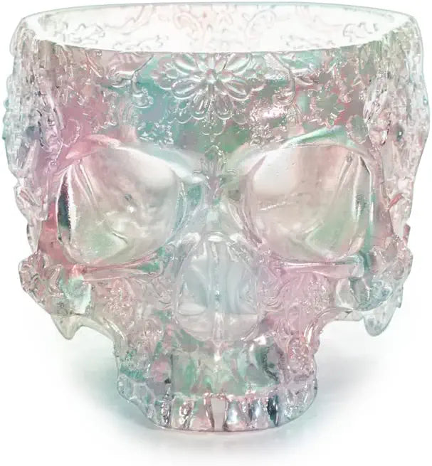iridescent planter pot Skull Halloween Candy Bowl, Plant Planter Pot 4