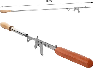 AR15 Gun Marshmallow & Hotdog Roaster Extendable 30 Inch Fire, BBQ Skewers Set for Marshmallows, Sausage Meat Grill Funny - Barbeque Gifts, Grilling, Novelty Gift - Great for Parties, Rifle Hotdogs