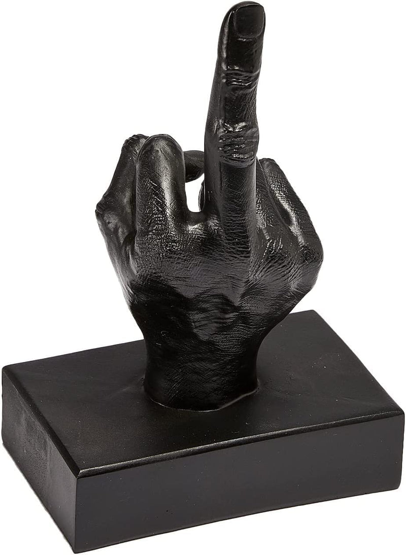 Middle Finger Desk Statue, Hand Gesture FCK You - Resin Statue for Home,  Office, Yard, & More - Hand Paperweight Figurine - Packaging May Vary 