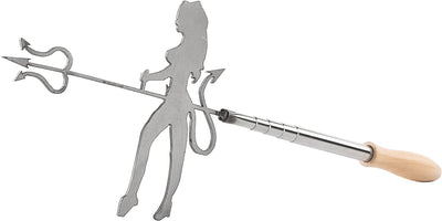 Devil Girl Marshmallow & Hotdog & Roaster Extendable 30 Inch Fire, BBQ Skewers Set for Marshmallows, Bachelorette Meat Grill Funny - Barbeque Gifts, Grilling, Novelty Gift - Great Parties, Girls Stick