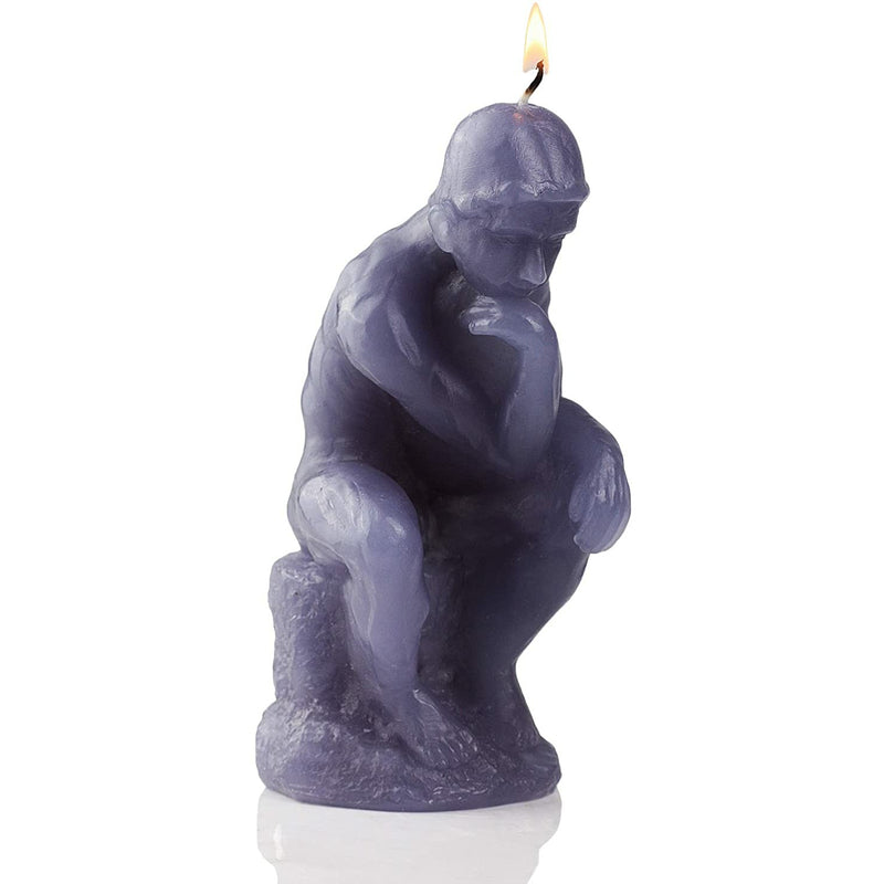Gute The Thinker Rodin Sculpture Candle 7" H & Burns up to 3 Hours! - Unveil The Skeleton When Burning - Unique Candle Gift for Art Lovers, Creative Room Crafts Office Decoration Art Ornaments