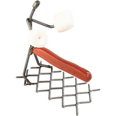 Hot Dog Roaster Stainless Steel One Man Stick Figure Griller Funny Barbeque by Gute - BBQ Gifts, Grilling Gift, Dad Gifts, Gifts for Men Novelty Hotdog - Great for Parties, Birthdays, Tailgates!