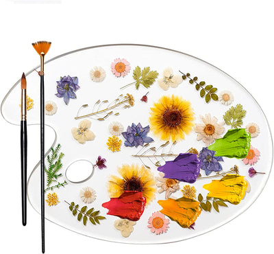 Novelty Botanical Painting Palettes, Artist by Gute - Artists Colorful Paint Tray Pad Holder for Mixing Colors Artists, Students & Perfect for Oil, Watercolor & Acrylic Paints Art Tools