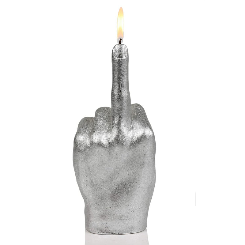 Gute Middle Finger Candle - Hand Gesture FCK You Candle (Silver) – Gute  Decor