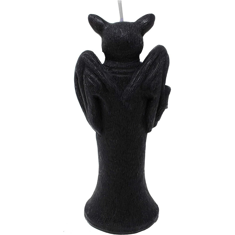 Bat Shaped Candle Decorations Skeleton Inside When It Melts - Decor Skull & Bones Candles - Vegan 100% Vegetable Wax 6x3 inches Vintage Spooky Decoration Home Indoor & Out Rooms