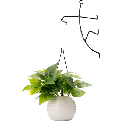 Outdoor Hanging Plant Bracket by Gute, Wall Hanging Planter for Indoor Outdoor Plants, Metal Stick Man Plant Hanger for Creative Decorations, Home Patio, Lawn, Garden Porch Decor