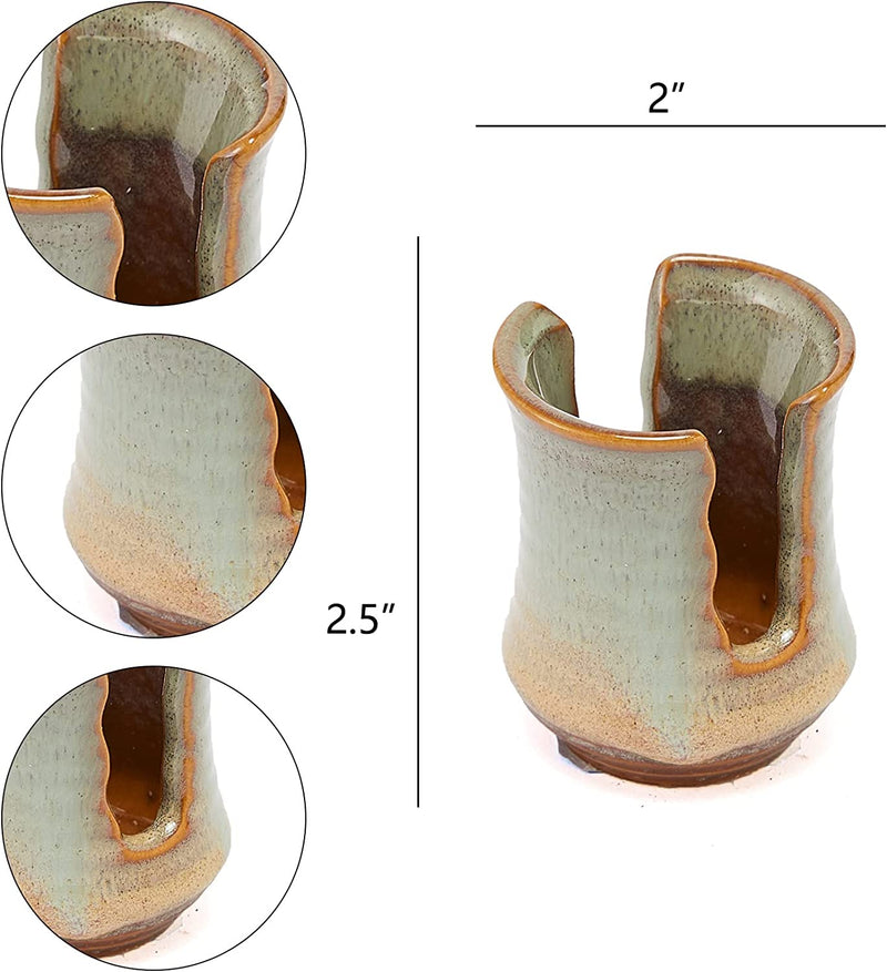 Pottery Sponge Holder Slotted Stoneware Ceramic Porcelain Sponge Holde –  Gute Decor