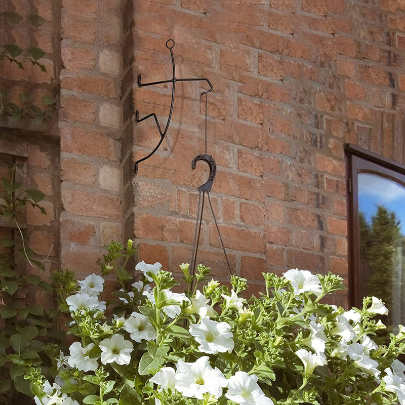 hanging plants from brick wall Outdoor Hanging Plant Bracket by Gute, Wall Hanging Planter for Indoor – Gute Decor