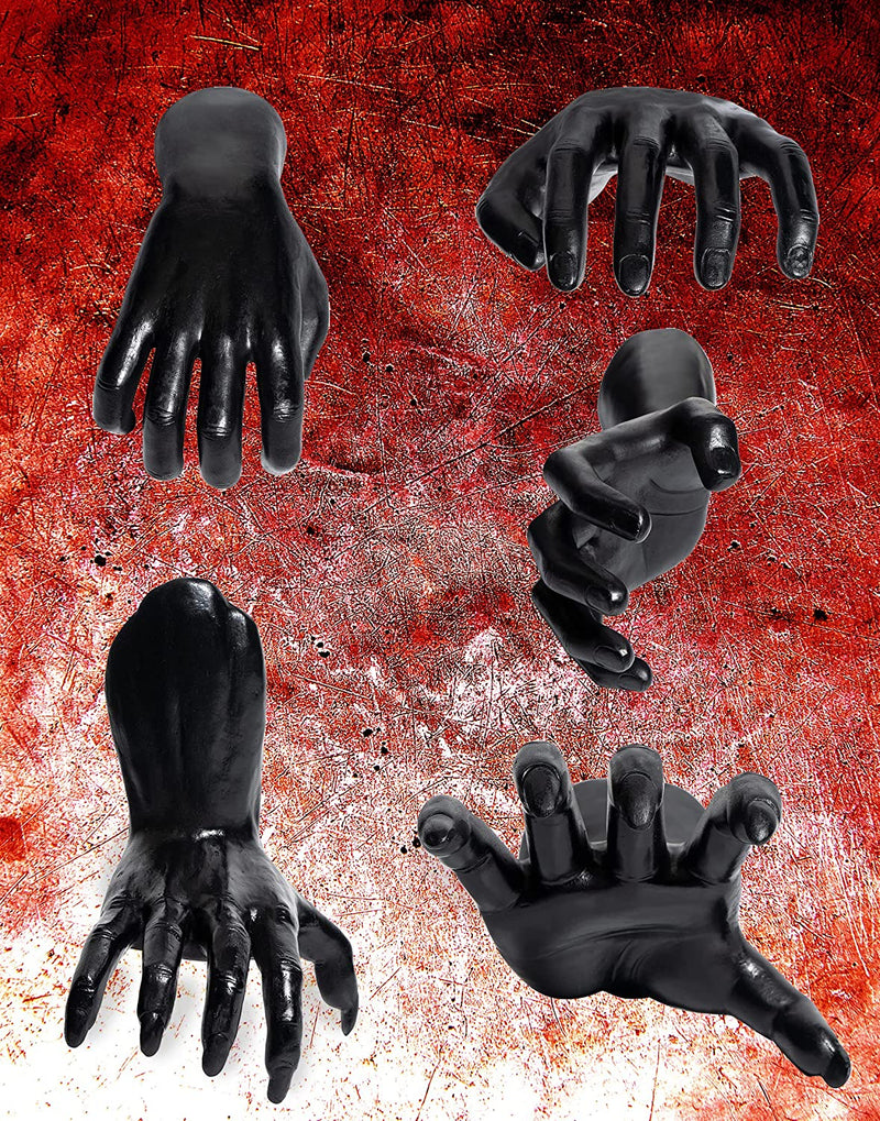 GUTE Creepy Hands Wall Mountable Spooky Hands Hangers Decor Hand Horror Decorations Aesthetic Gothic Hanging Wall Art Home, House Decoration, Sculpture Prop (Zombie, 1 Piece)