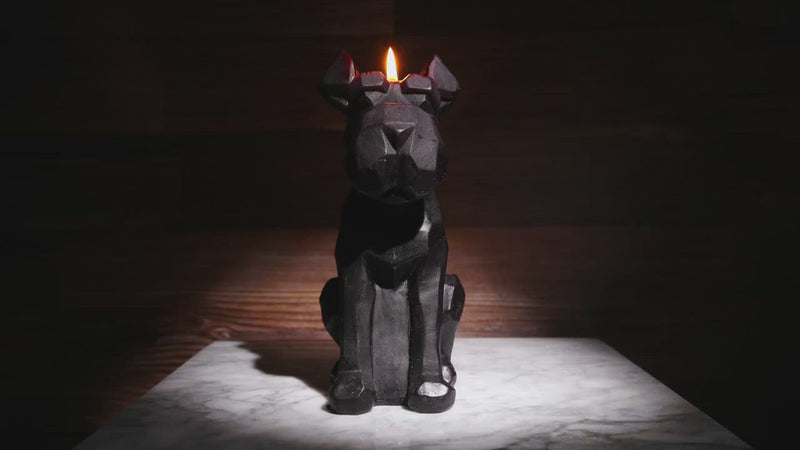GUTE Pug Skeleton Candle 7" H Burns for 5.5 Hours! - Gift for Pug Dog Lovers - Unique Animal Candle Dog Gifts, Dog Decor, Pug Candle